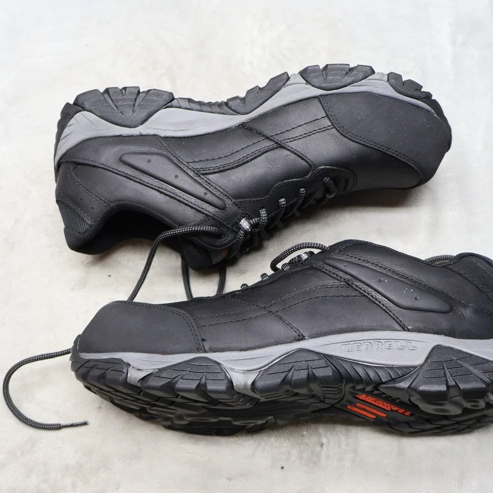 Merrell Mens 11.5 Work Boots Black Moab Adventure Carbon Fiber Safety Toe‎ NEW?